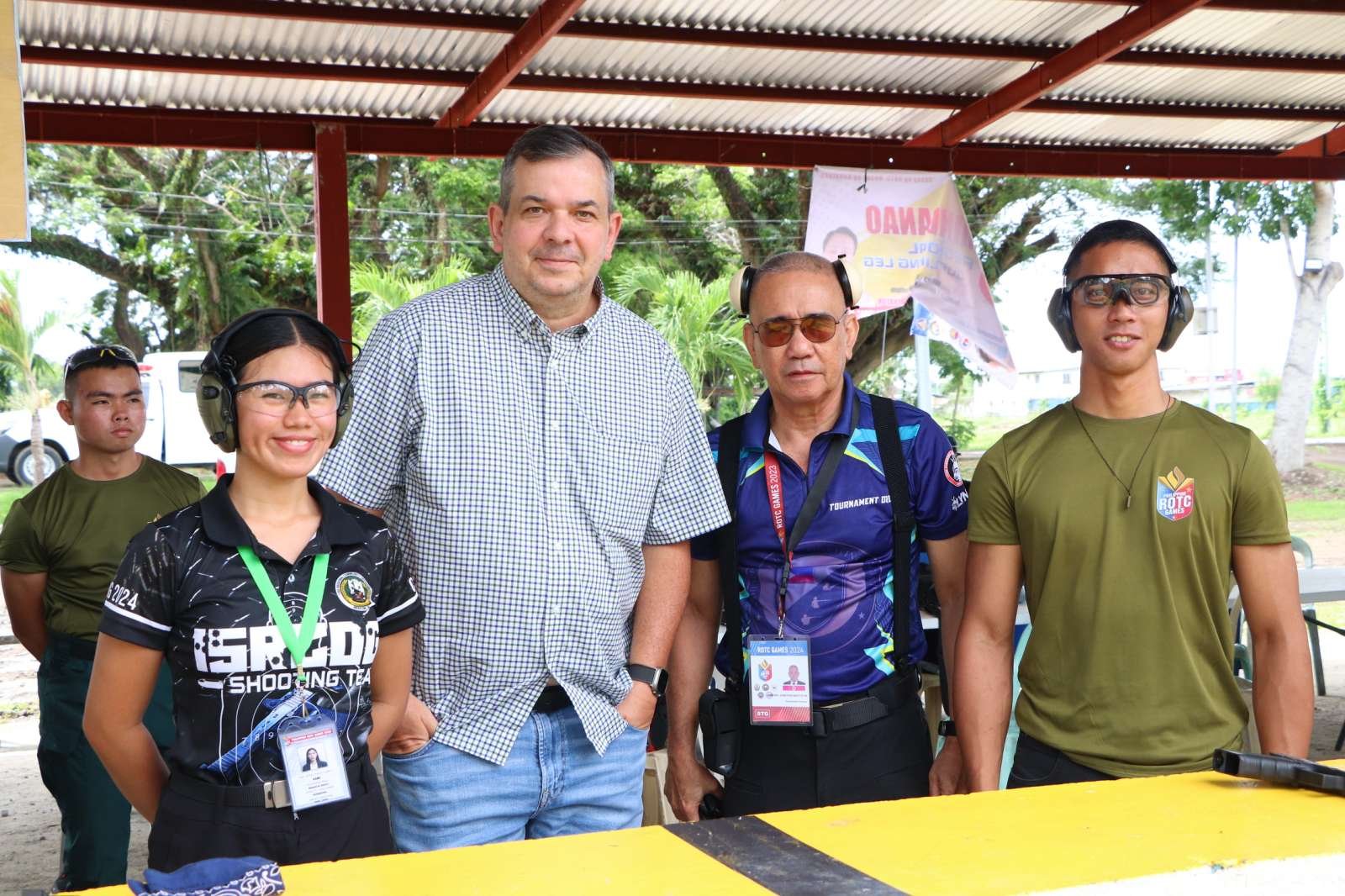 PSC Chairman Richard Bachmann watched several sports from Mindanao leg of Philippine ROTC Games. [PSC photo]